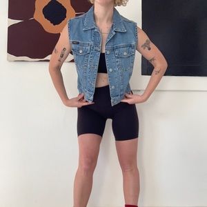 Vintage DKNY denim jean vest